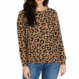 Animal print vintage soft lightweight sweatshirt by Buffalo David Bitton